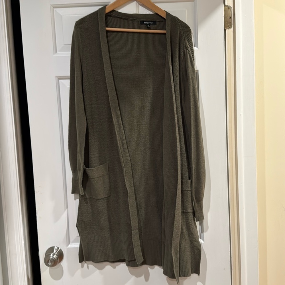 Relatively Long Open Lightweight Cardigan